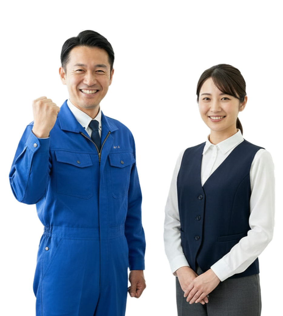 スタッフが二人写っている写真
